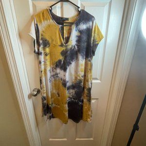 Womens tie-dyed dress
